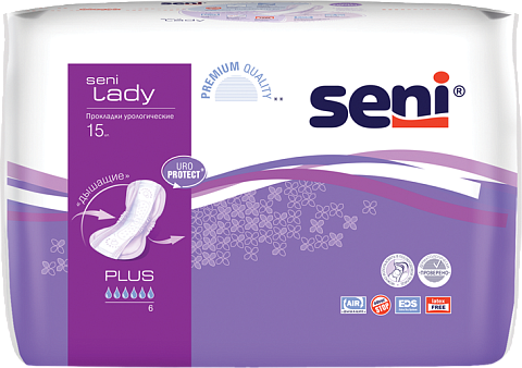 Урологические прокладки Seni Lady Plus, 15 шт.