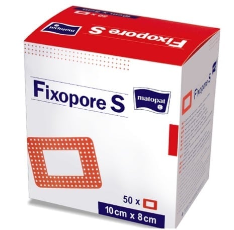 Послеоперационная повязка Fixopore S 10x8 см A`50 с впитывающей прокладкой