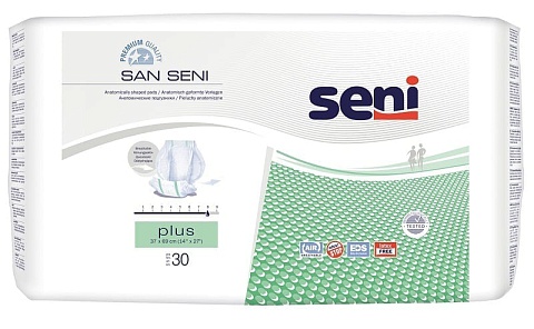 Подгузники анатомические San Seni Plus,  30 шт