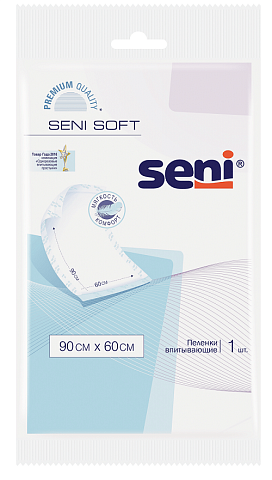 Впитывающие пеленки Seni Soft  90 x 60 см, 1шт.