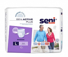 Впитывающие трусы Seni Active Plus, размер L, 10 шт.