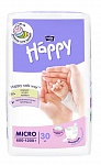 Подгузники детские bella baby Happy Micro,  вес 600-1200 г., 30 шт./уп.,