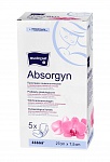 Прокладки гинекологические стерильные  Absorgyn  27 x 7,5 см, по 5 шт. в индивидуальной упаковке
