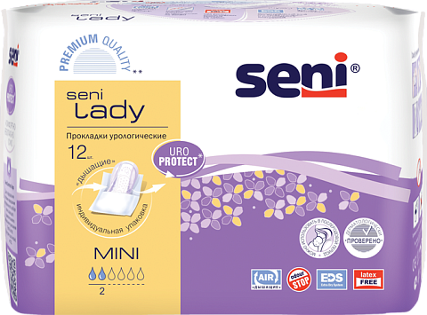 Прокладки урологические Seni Lady Mini, 12  шт. (в инд. упаковке)
