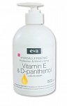 Гипоаллергенное жидкое крем-мыло для рук eva natura "Витамин Е и Д-пантенол", 500 мл