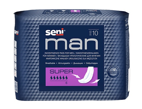 Урологические вкладыши  для мужчин Seni Man  Super, 10 шт