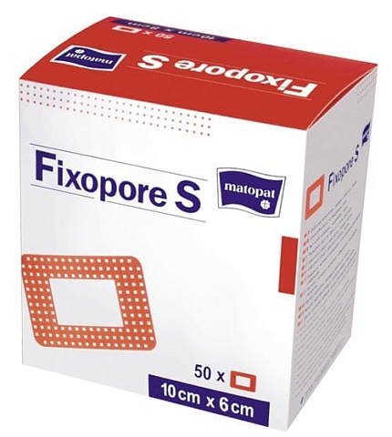 Послеоперационная повязка Fixopore S 10х6 см, A`50 с впитывающей прокладкой