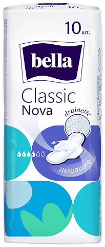 Гигиенические женские прокладки bella Classic Nova, 10шт.