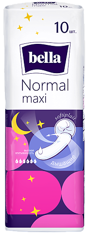 Гигиенические женские прокладки  bella Normal Maxi, 10 шт.