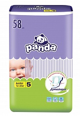 Подгузники детские Panda Junior,12-25кг, 58 шт.