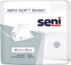 Пеленки Seni Soft Basic 40 x 60 см, 30шт. 