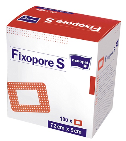 Послеоперационная повязка Fixopore S 5x7,2 см A`100 с впитывающей прокладкой