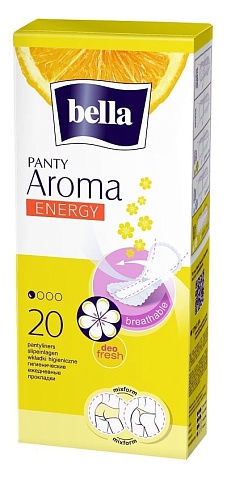 Прокладки ежедневные bella Panty Aroma Energy,  20 шт.   