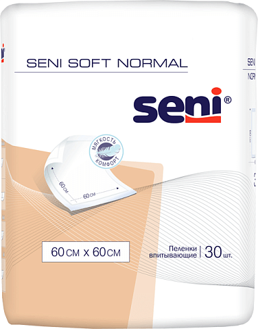Пеленки Seni Soft Normal 60 x 60 см, 30шт.
