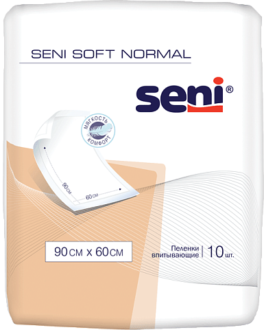 Впитывающие пеленки Seni Soft Normal 90 x 60 см, 10шт. 