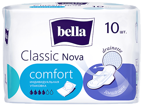 Гигиенические женские прокладки bella Classic Nova Comfort, 10 шт.
