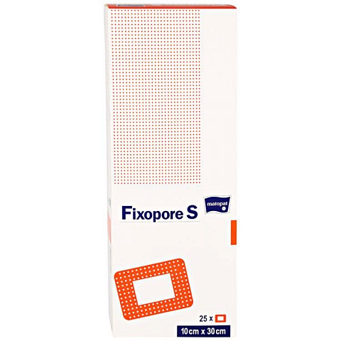 Послеоперационная повязка Fixopore S 10x30 см A`25 с впитывающей прокладкой